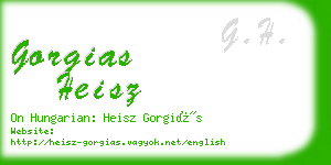 gorgias heisz business card